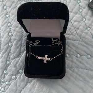 MJ Diamonds Cross Necklace